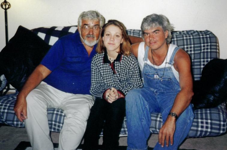 Papa With Son Larry and Grandbaby Vanessa